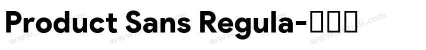 Product Sans Regula字体转换